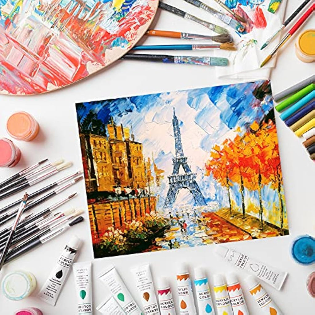 Canvas Panels for Painting – 5 Pack 18x24 Acrylic & Oil