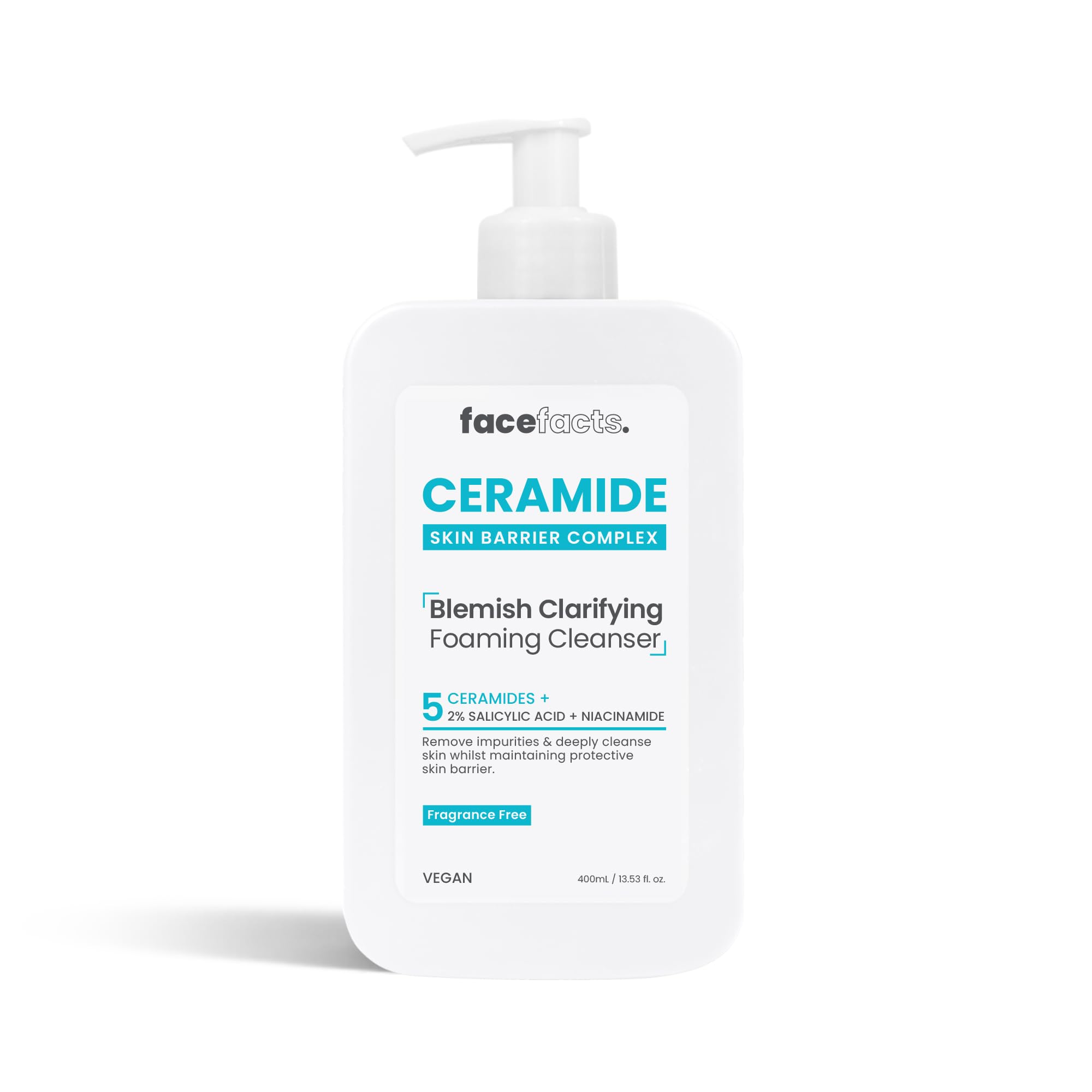 Face Facts Ceramide Blemish Foaming Cleanser with 2% Salicylic Acid - 400ml
