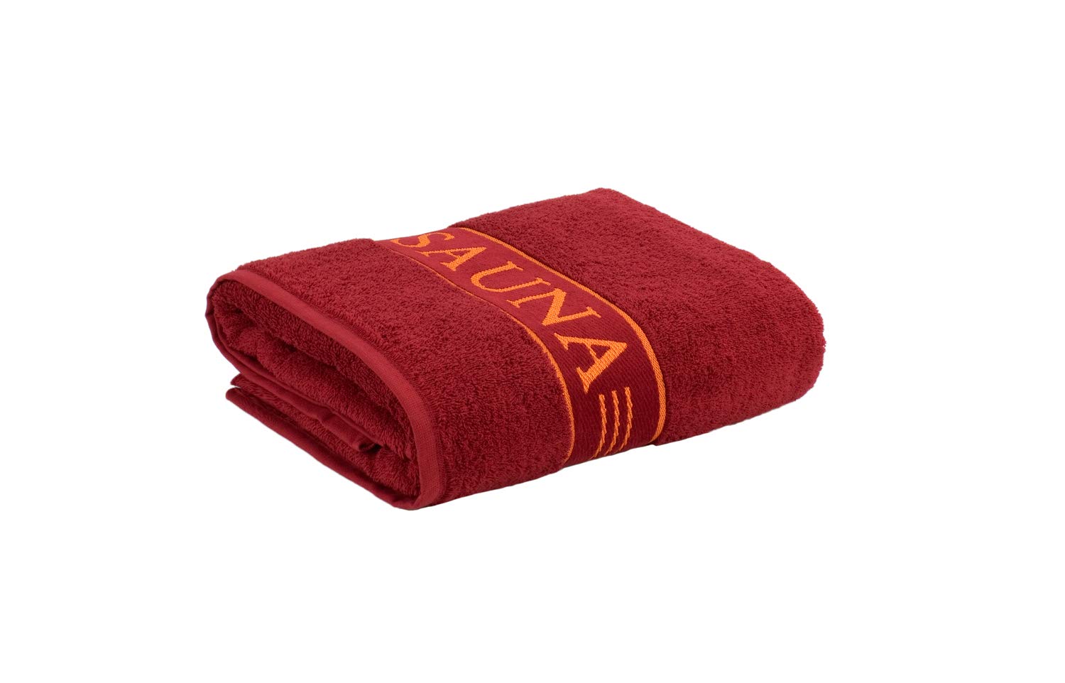 frottana Sauna Towel – 100% Cotton, 500 gsm, Ruby Red, 80 x 200 cm