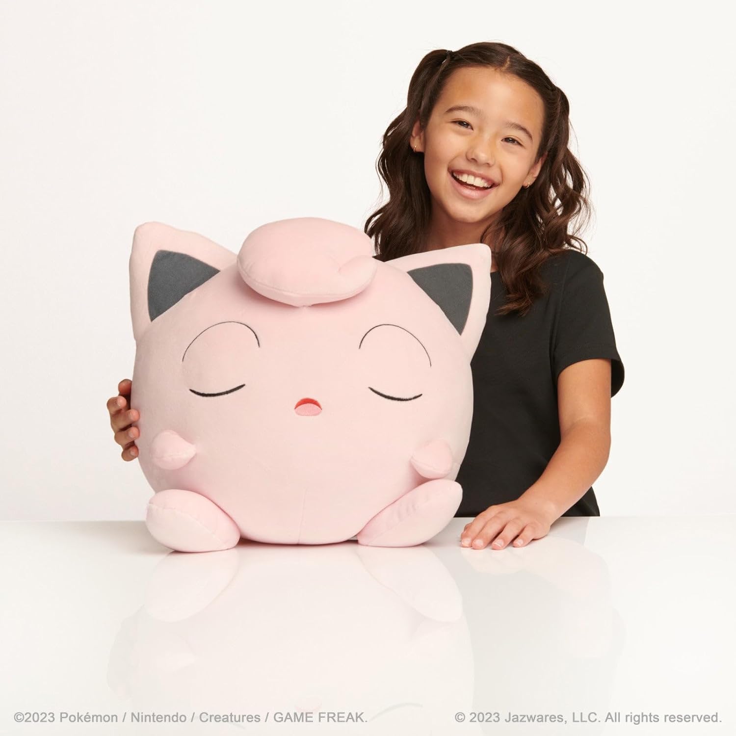 Snaps Pokemon Jigglypuff Sleeping Plush – 18 Inch Stuffed Animal Toy