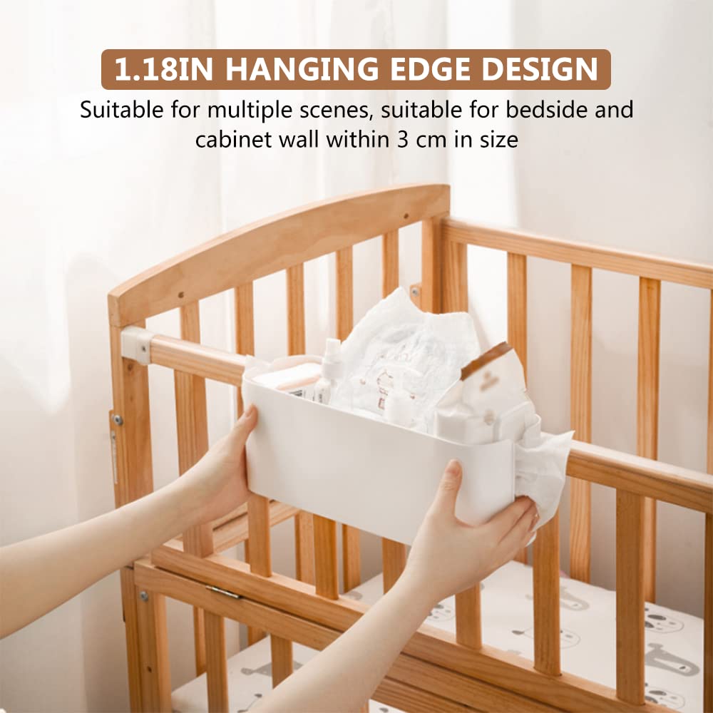 Lusacy Bedside Hanging Storage, Bunk Bed Shelf, Bed Organizer,Storage Rack Organizer Caddy, Hanging Basket with 2 Detachable Hooks - image 3