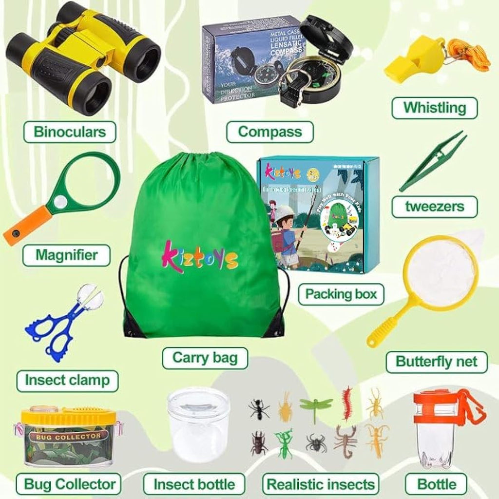 Kids Outdoor Explorer Kit – 22pc Educational Adventure Set