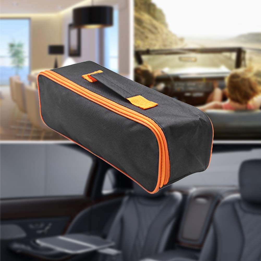 Fiacvrs Pouch Car Vacuum Cleaner Tool Bag Portable Zipper Closure Storage Case Durable black - image 4