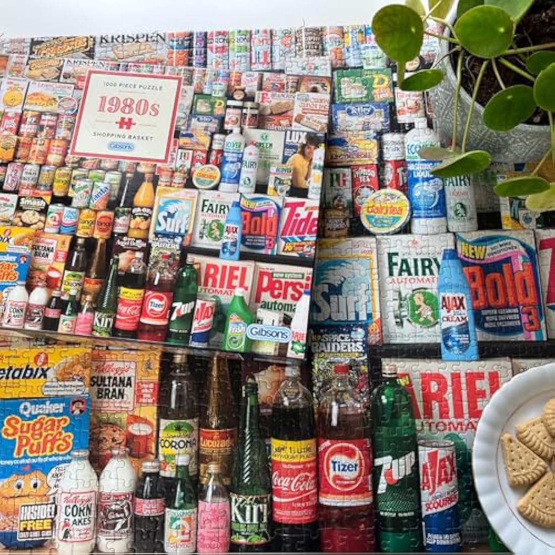 Gibsons 1980s Shopping Basket 1000 Piece Jigsaw Puzzle - Retro Vintage