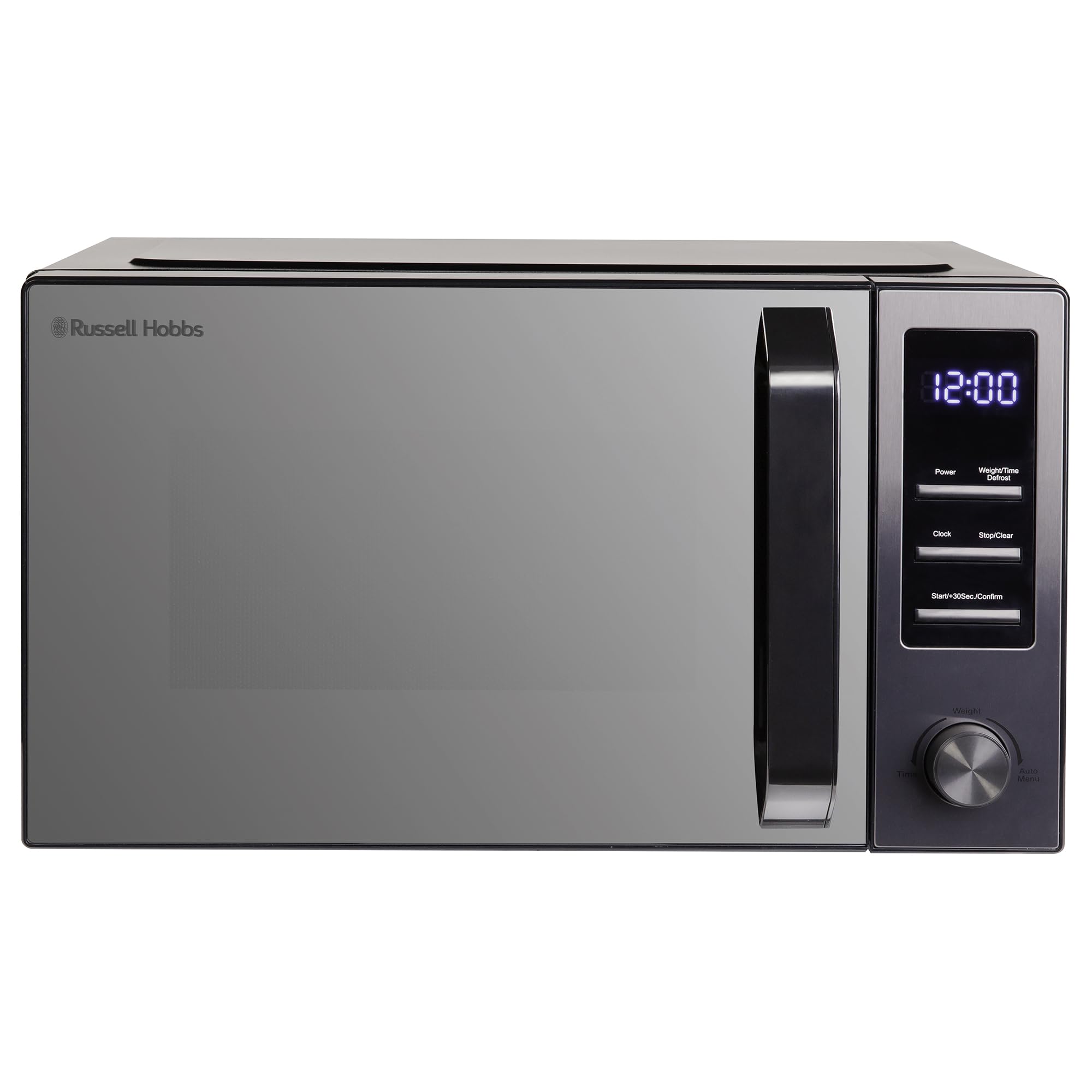 Russell Hobbs 23L Digital Microwave | 900W Dark Steel Mirror Door