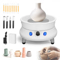 Ovshnrr 350W Electric Pottery Wheel - 15cm Turntable with 11 Tools
