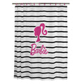 Barbie Glam 13-Piece Shower Curtain and Ring Set | 72x72 Polyester