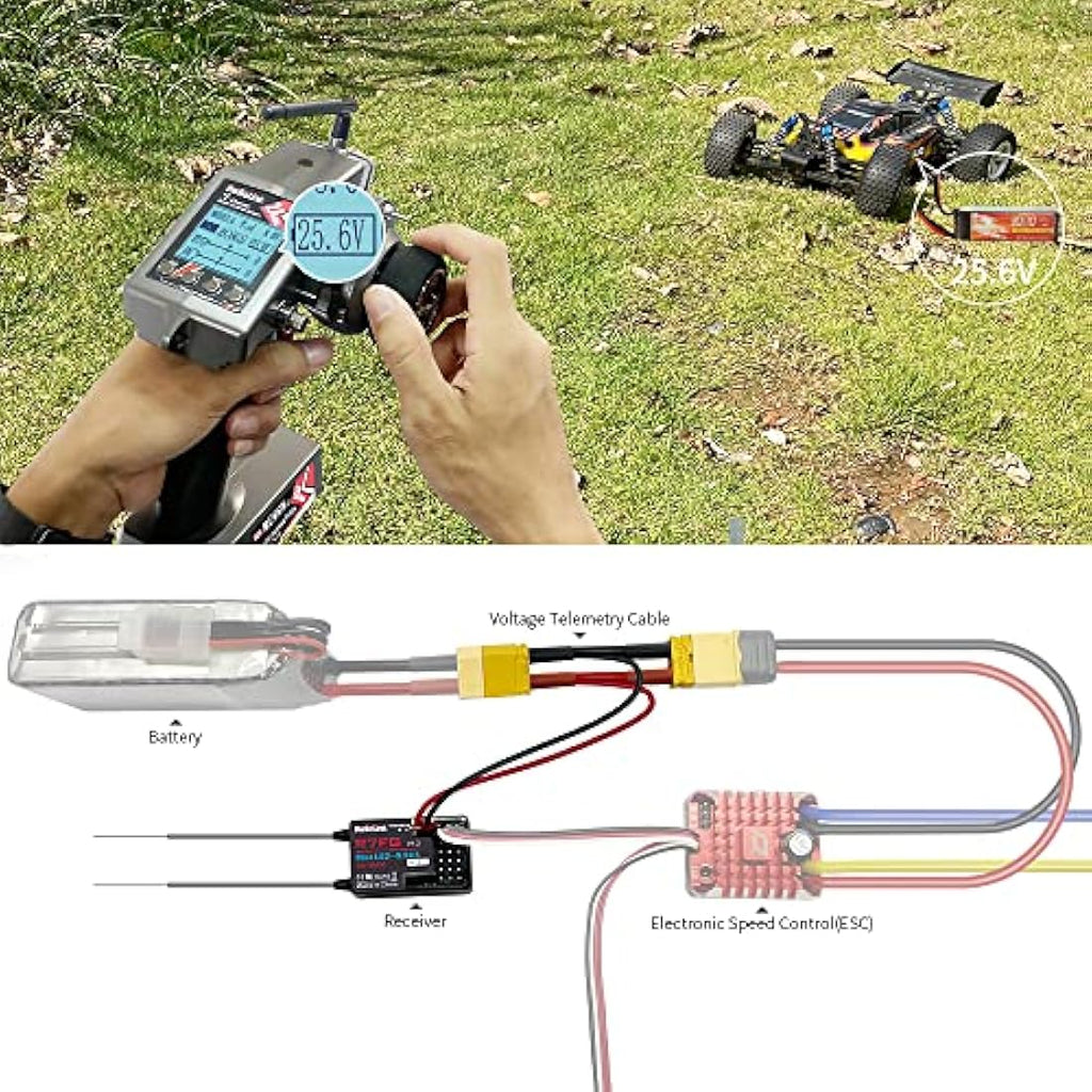 Radiolink RC6GS V3 7-Channel RC Transmitter & R7FG Gyro Receiver Kit