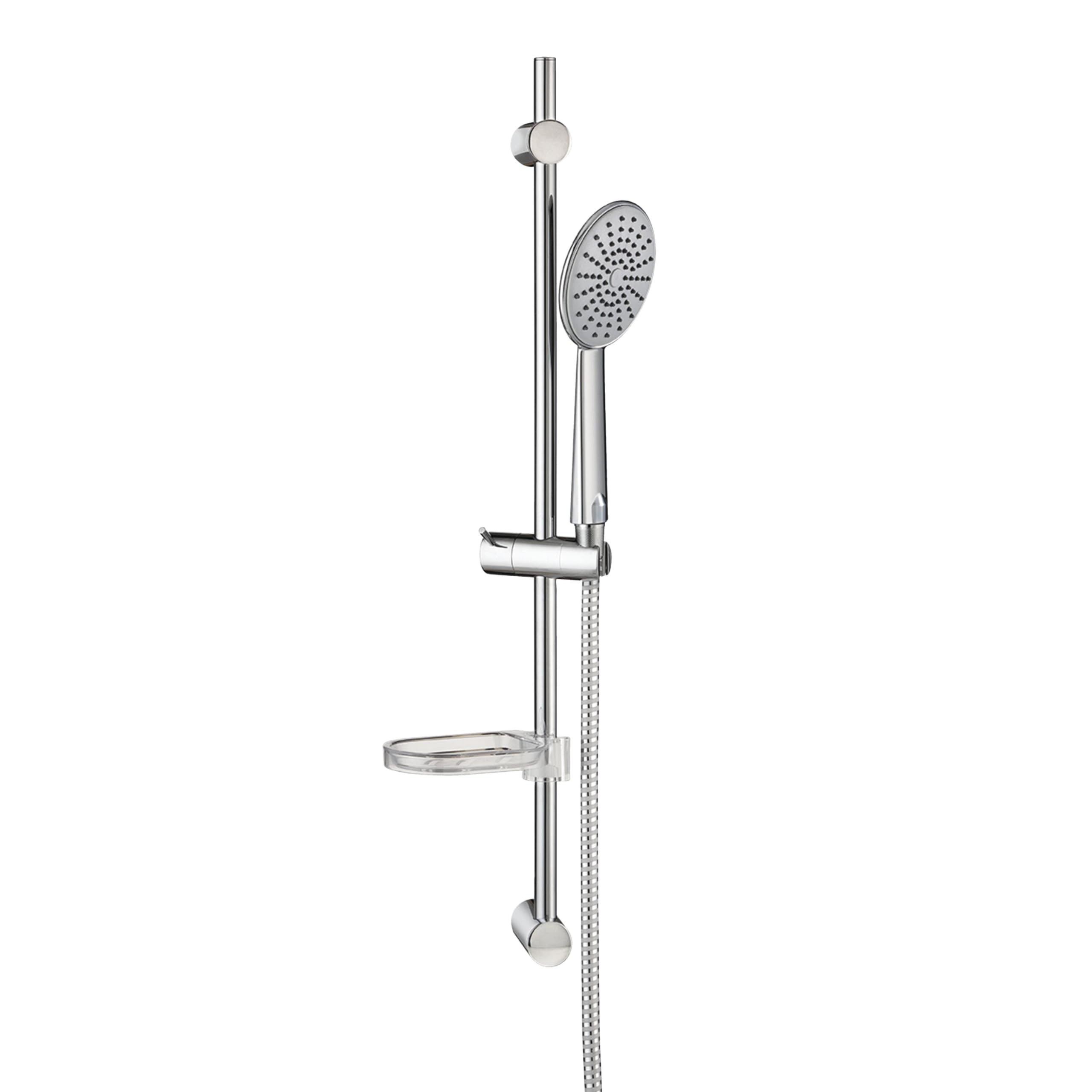 Wirquin Joy Shower Rail Set | Chrome Stainless Steel with 1.5m Hose