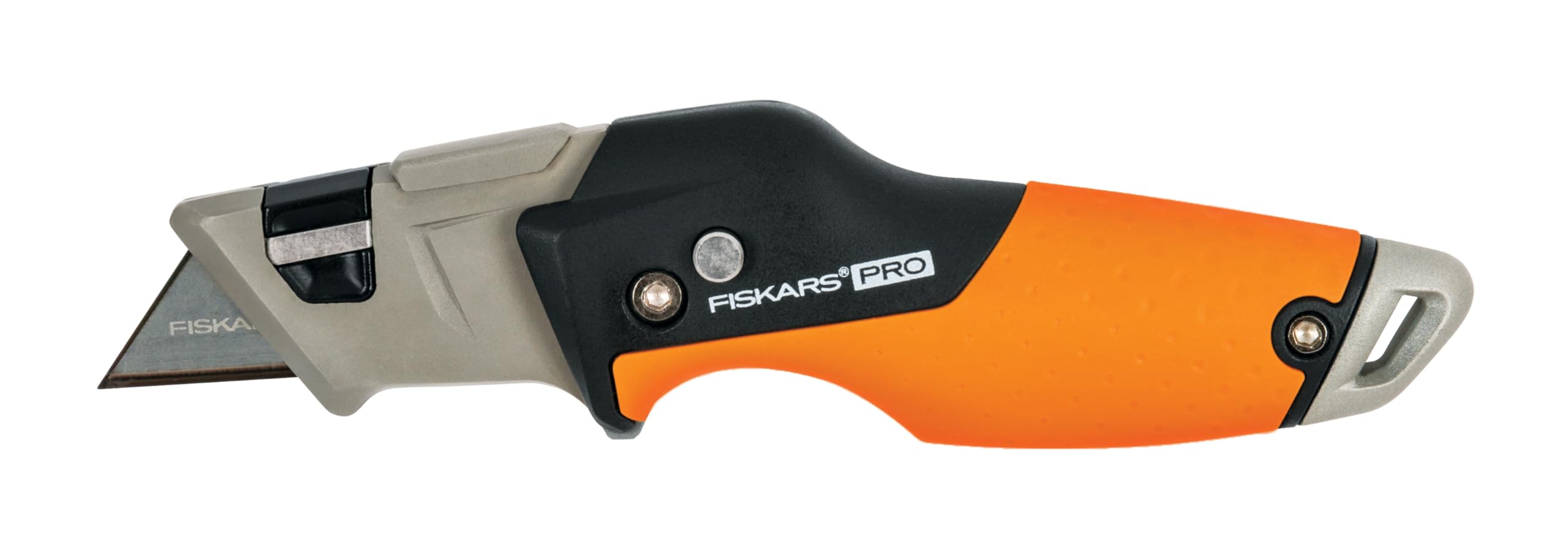 Fiskars CarbonMax Folding Utility Knife – Stainless Steel Blade, 17cm
