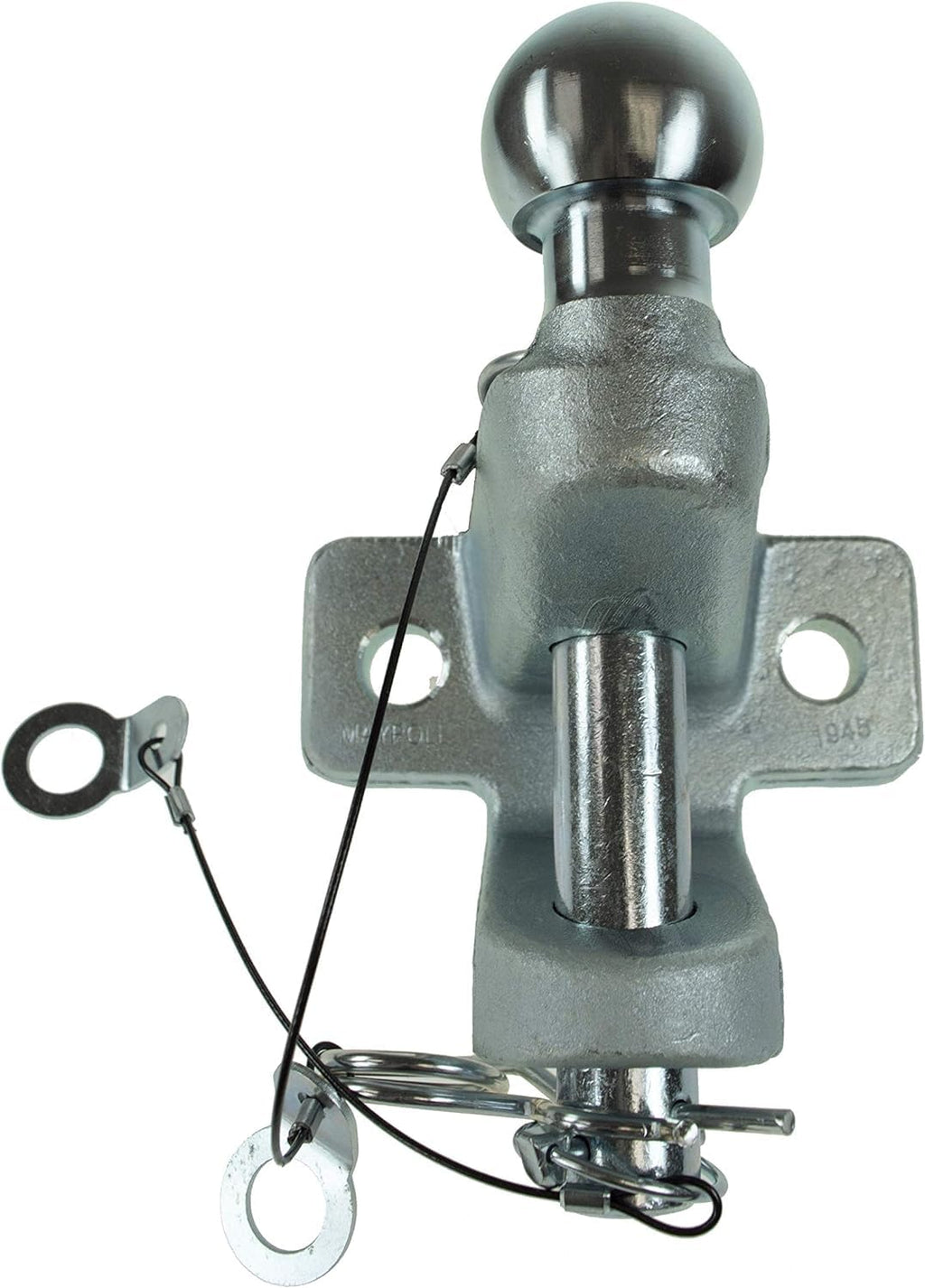 Maypole MP84 Combined Ball & Pin Hitch – 50mm Silver Towball for Trailers