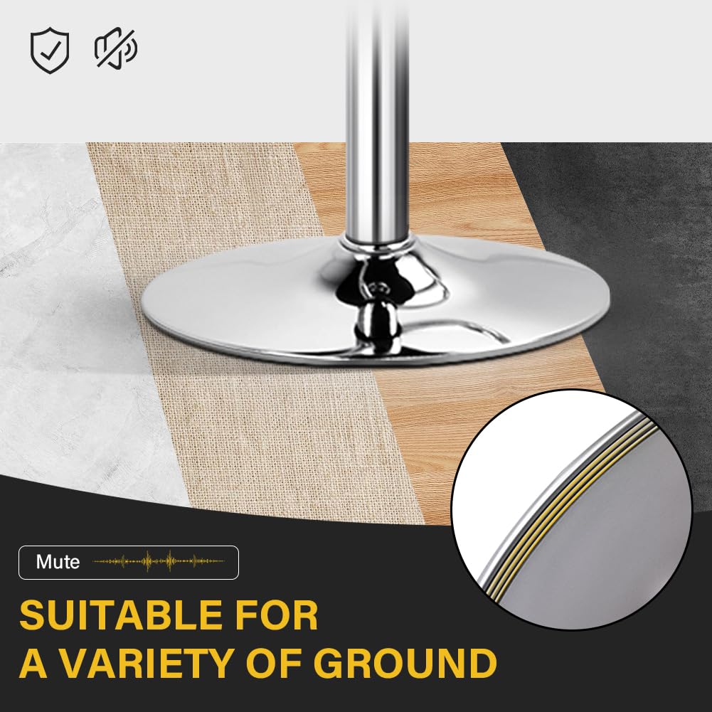 WKWKER Adjustable Vanity Stool for Makeup Room Swivel Makeup Stool Small Round Ottoman for Living Room Makeup Chair for Bedroom SPA Salon Studio - image 5