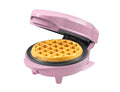 Bestron AMW500PBS Mini Waffle Maker – Pink Alloy Steel Breakfast Iron