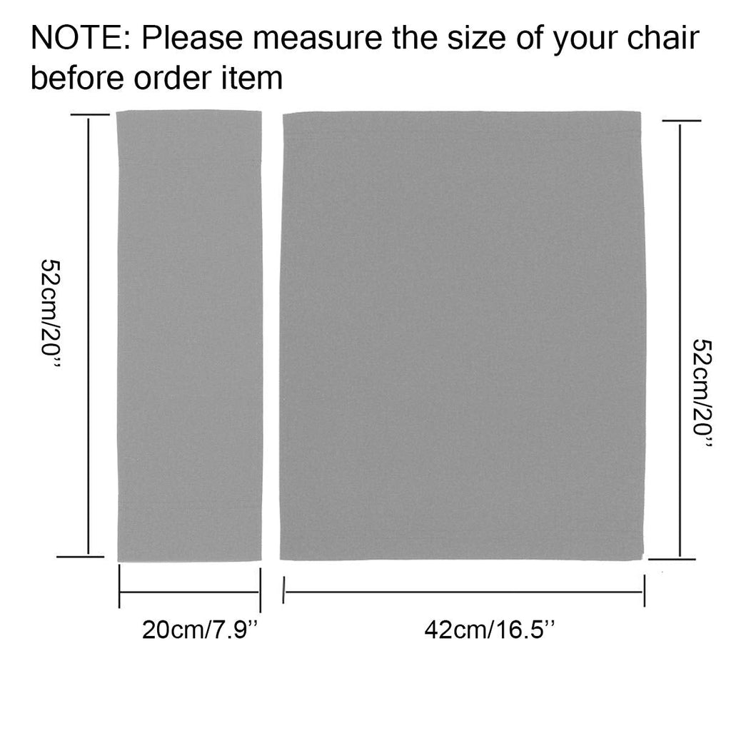 STAY GENT 2 Set Durable Replacement Seat Cover for Directors Chair Grey - image 2