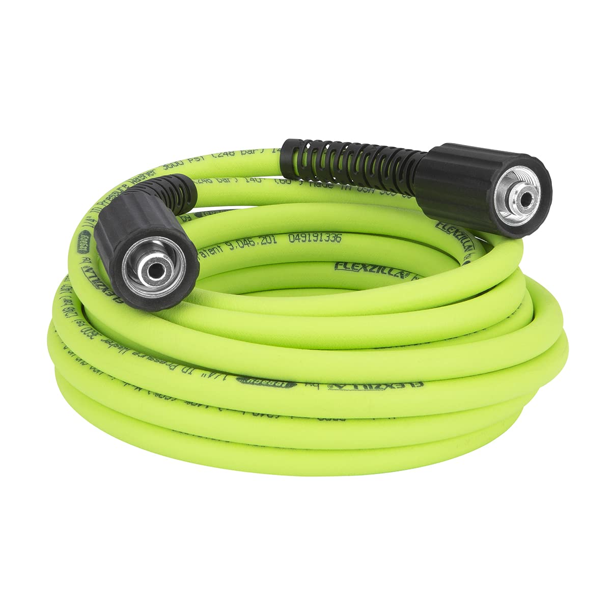 Flexzilla Pressure Washer Hose | 3600 PSI, 1/4 in. x 25 ft, ZillaGreen