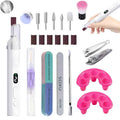 Electric Nail Drill Kit with LED Lamp and Soak Off Bowls