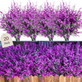 Jolof Store 20 Bundles Artificial Lavender Flowers – UV Resistant Faux Plants