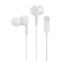 PALOVUE MFi Certified Lightning Headphones with Mic - White Earbuds