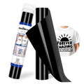 TECKWRAP Matte Black HTV Heat Transfer Vinyl Roll - 12" x 10ft Iron On