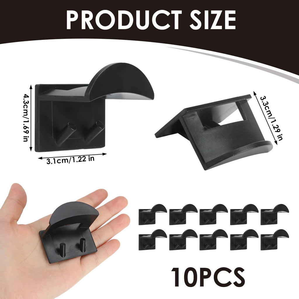 Kasoud Adhesive Hat Hooks for Wall Mounted, 10 PCS Hat Storage for Baseball Caps, Baseball Caps Hat Holder - image 2