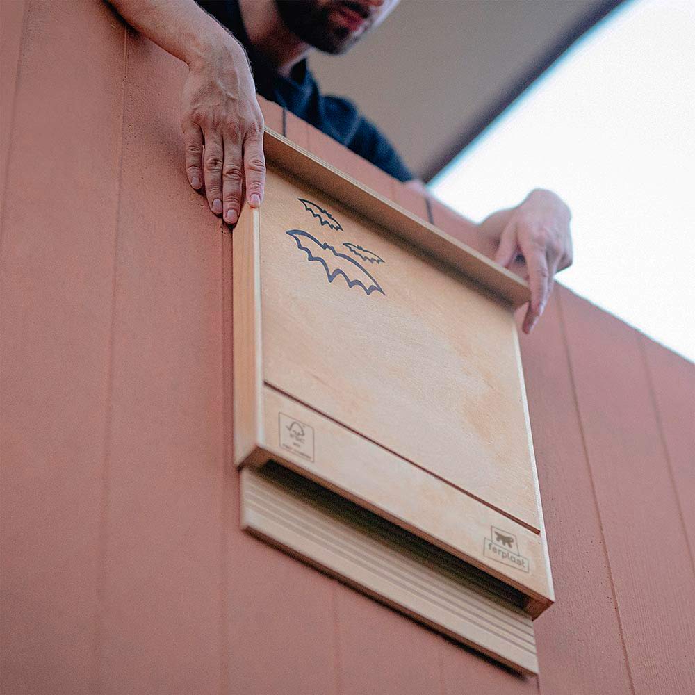 Ferplast Bat House – FSC Wooden Bat Box for Natural Mosquito Control