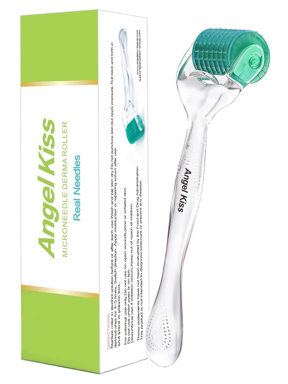 Angel Kiss Derma Roller | 0.75mm Titanium Microneedling Roller for Face
