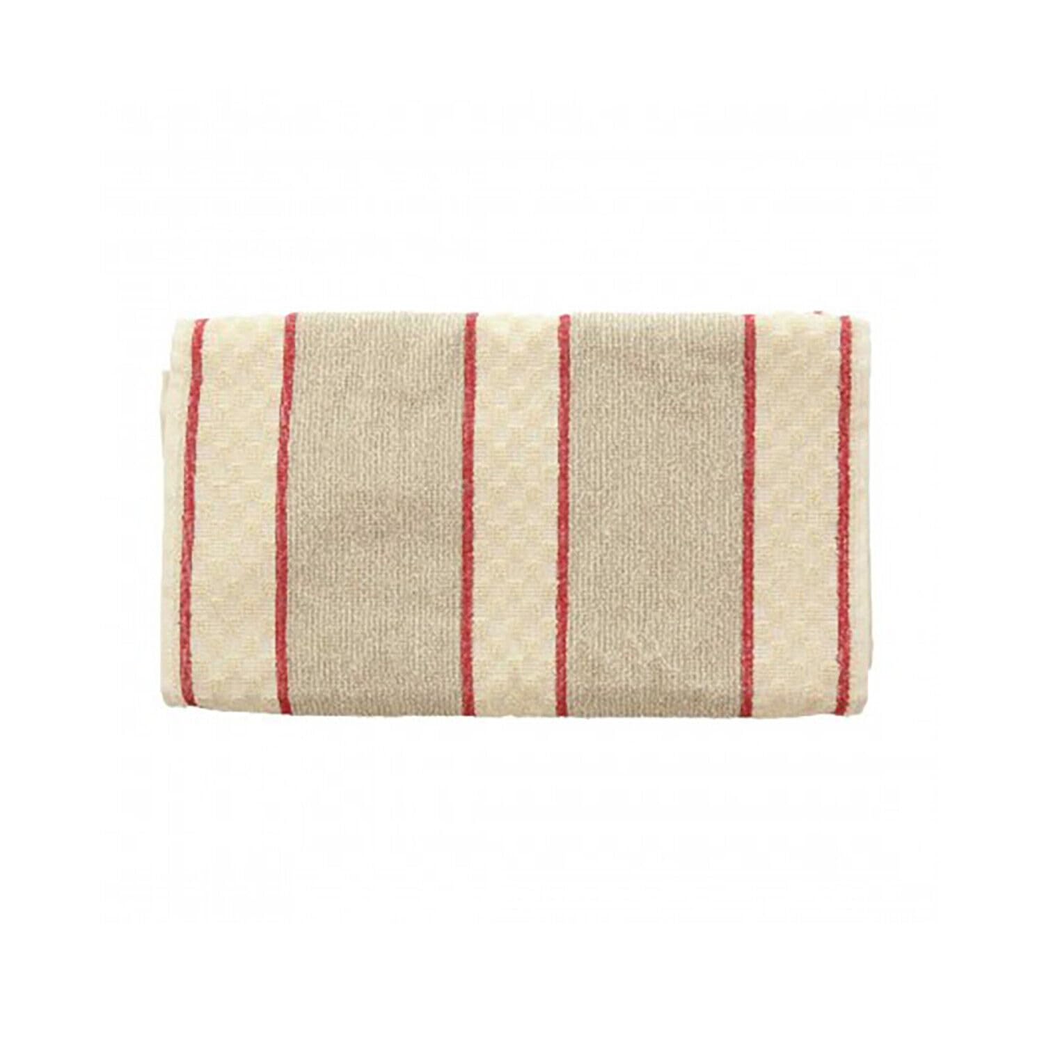 100% Cotton Traditional Terry Roller Towel – Red Stripe