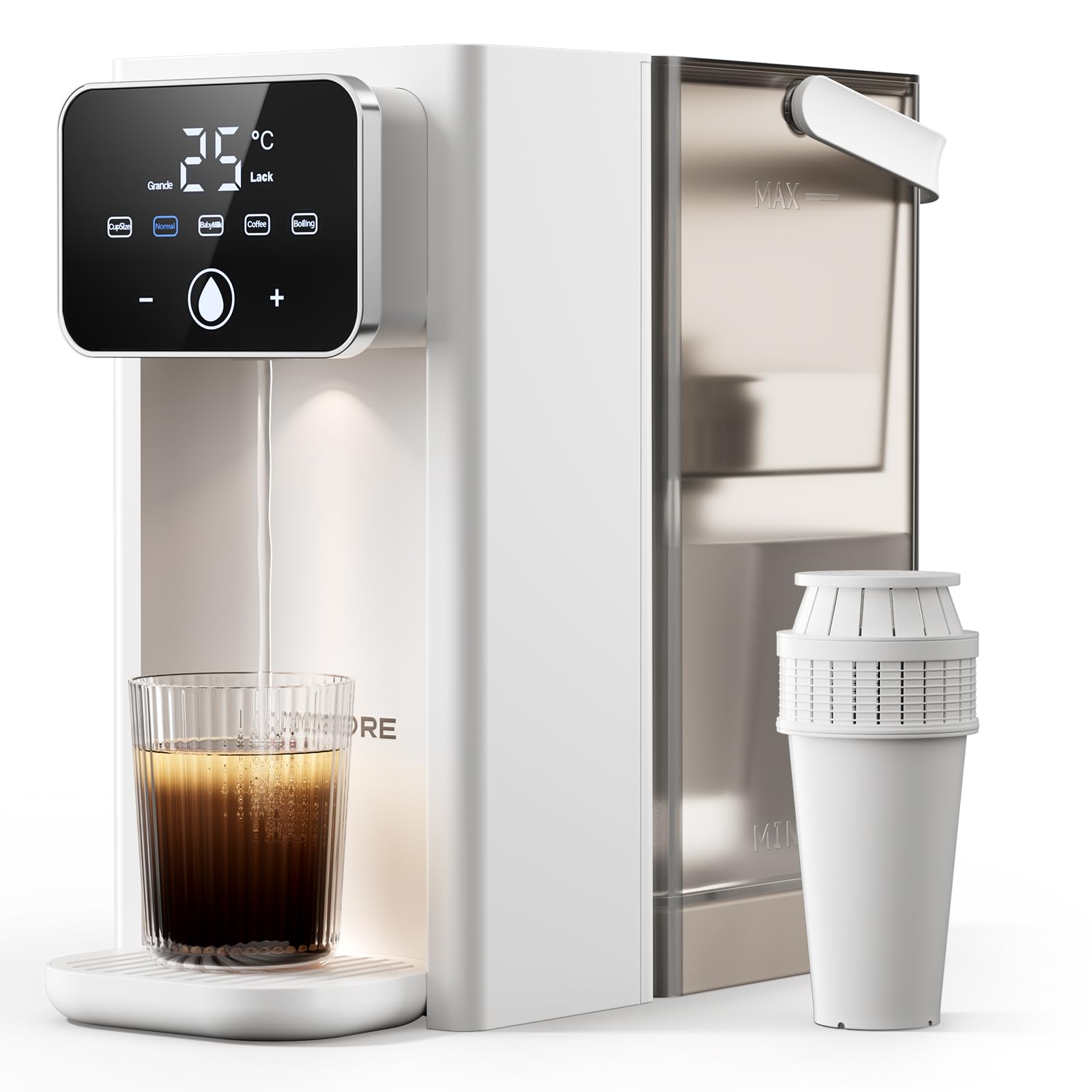 KOMORE 3L Instant Hot Water Dispenser | 16 Temp Settings & 2200W Fast Boil