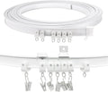 TOKPLNU 2.5m Flexible Curtain Track | Bendable Ceiling & Wall Rail System