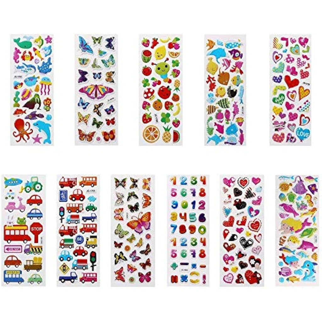 Vicloon 3D Puffy Stickers for Kids – 22 Sheets of 550+ Reward Stickers