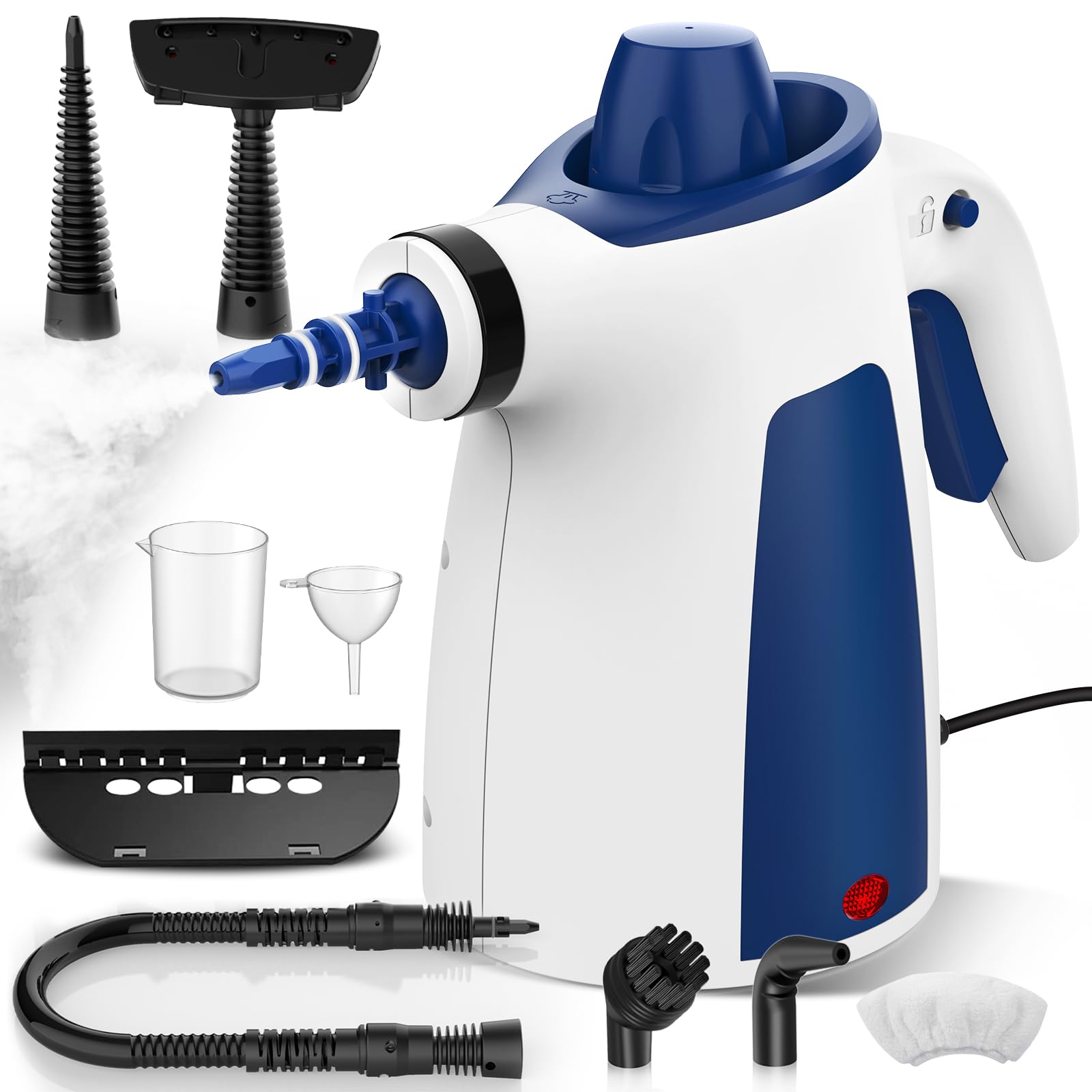 Handheld Steam Cleaner – Portable 1050W Steamer with 9 Accessories
