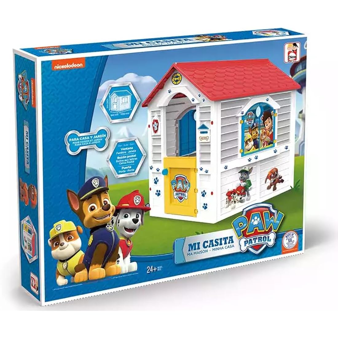 Chicos Paw Patrol Kids Playhouse – Durable Outdoor Garden Cabin