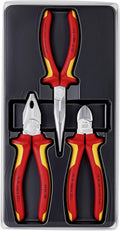 KNIPEX 3-Piece VDE Pliers Tool Set – 160mm to 200mm Electro Set