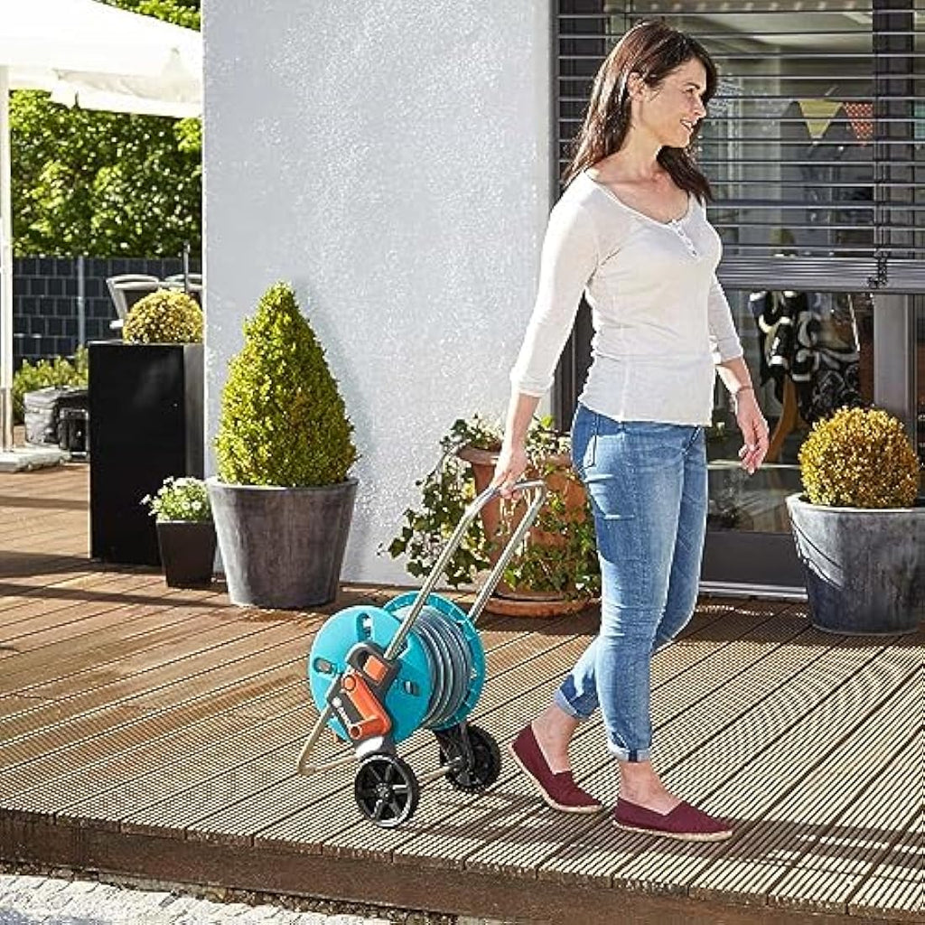 Gardena AquaRoll S Watering Hose Reel – Outdoor Garden Irrigation