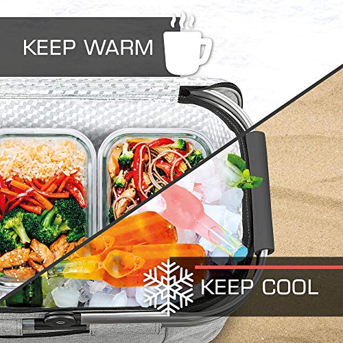 bomoe Insulated Picnic Basket – 32L Foldable Thermal Cooler Bag with Ice Packs