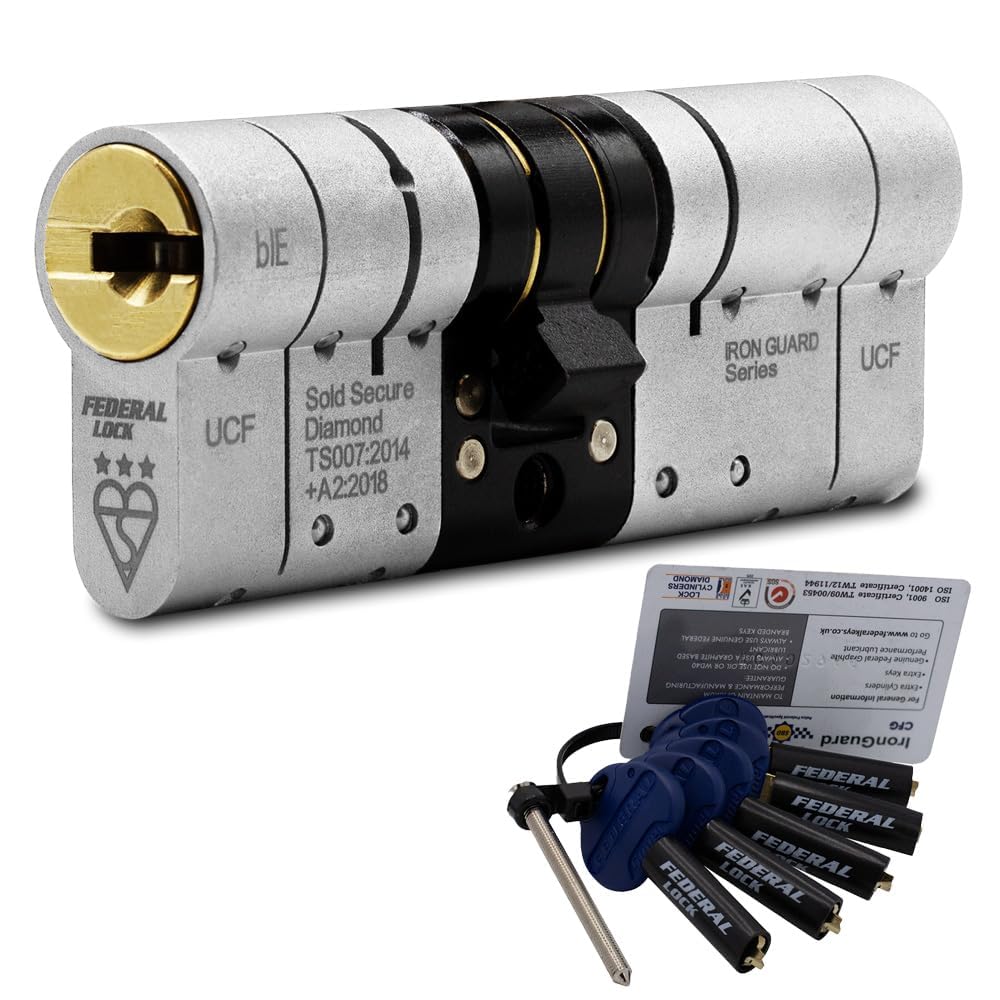 Federal 3 Star Anti-Snap Euro Cylinder Door Lock | TS007 Diamond | 40/50