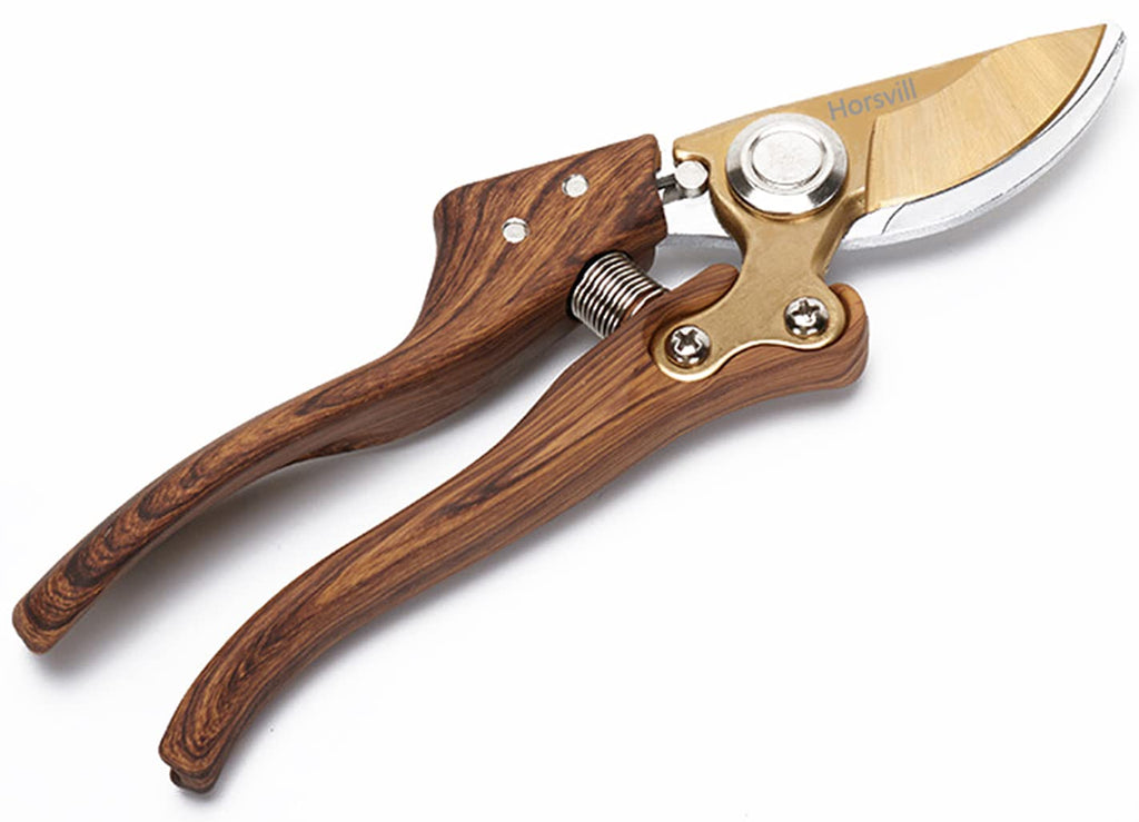 Horsvill Japanese SK4 Steel Garden Shears | Heavy Duty Pruning Scissors