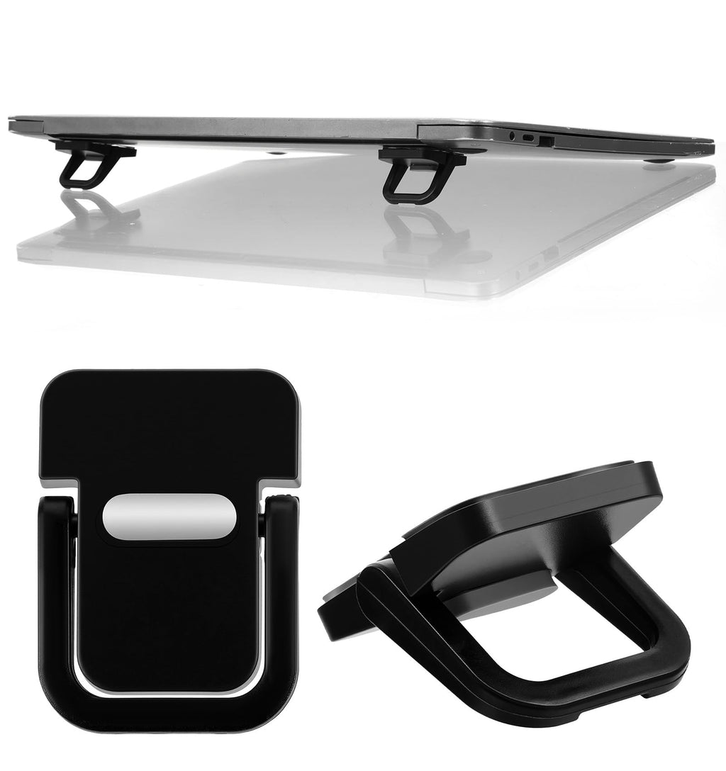 ValueBargain 2 PCS Keyboard Riser, Black Adjustable Angle Keyboard Stand for Desktop Portable Foldable Laptop Feet - image 1