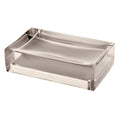 Gedy Auckland Soap Dish – Handmade Dove Grey Transparent Resin Holder