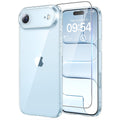 TAURI iPhone 17 Air Case | Clear Shockproof Slim Cover with Screen Protector