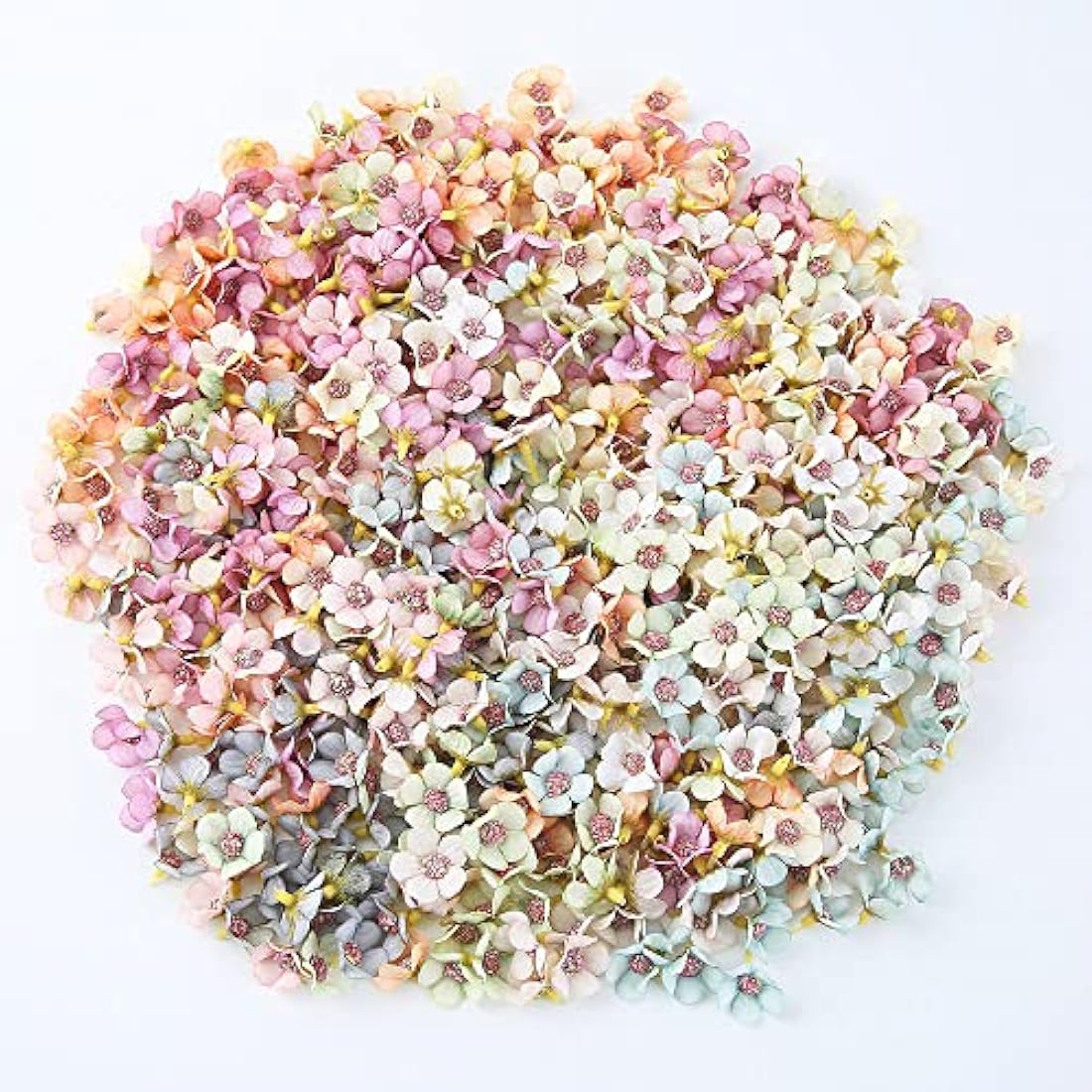 100Pcs Mini Silk Daisy Flower Heads for DIY Crafts