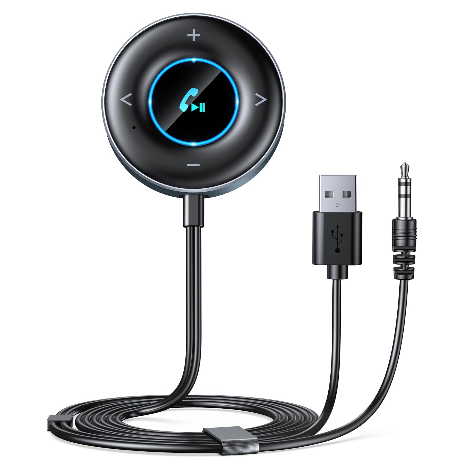 Rolgno Bluetooth 5.3 AUX Adapter – Hi-Fi Wireless Receiver for Car & Home