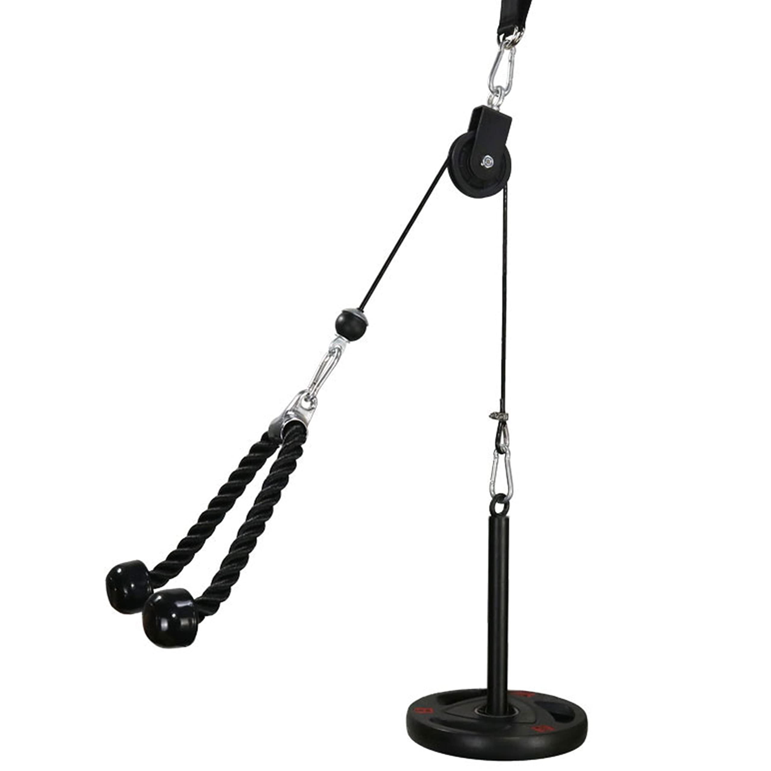LFJ 12Pcs LAT Pulley System | Home Gym Cable Machine with Tricep Rope