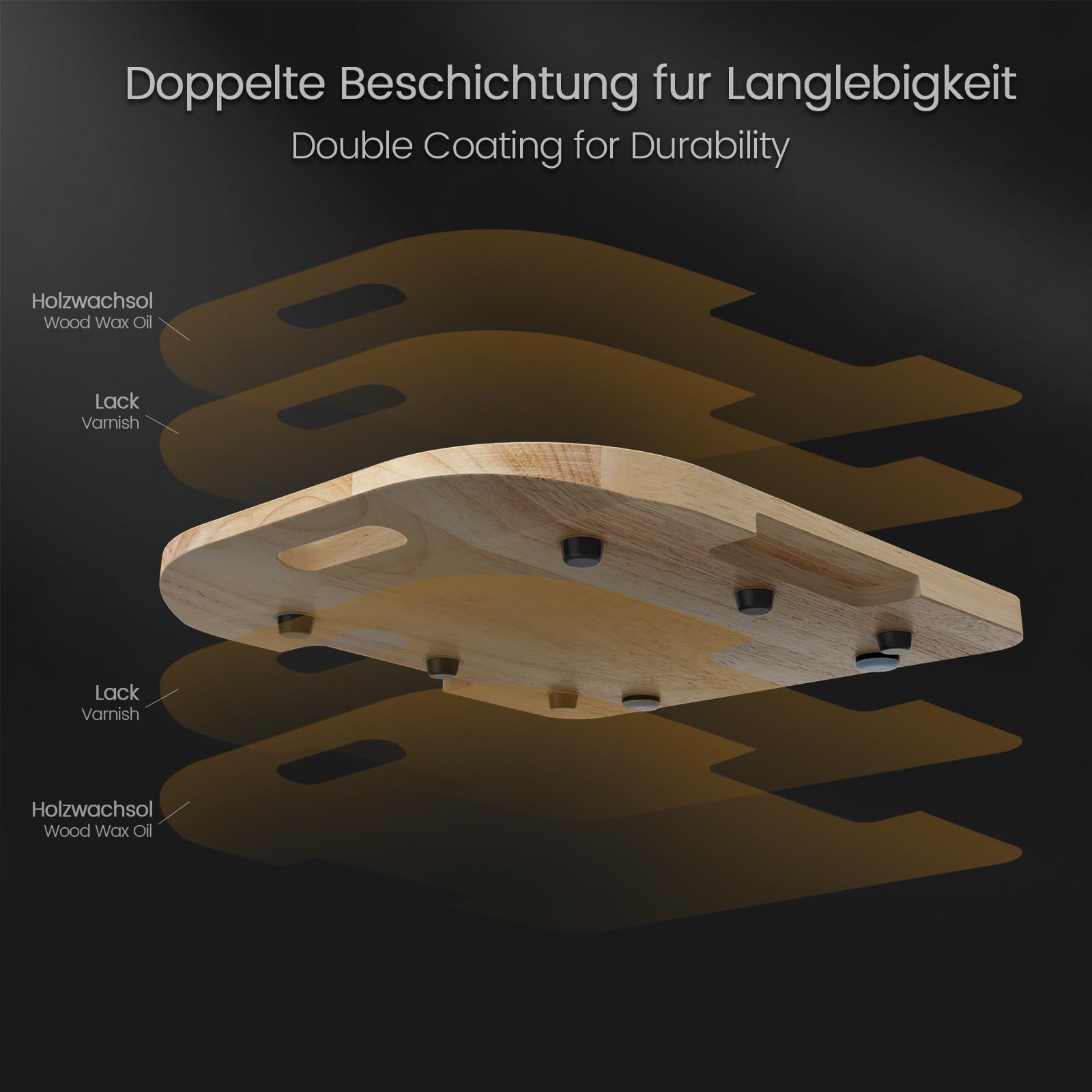 Siegvoll Wooden Sliding Board for Thermomix TM6 TM5 | Thickened Glider