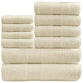GC Gaveno Cavailia 10 Piece Cotton Towel Bale Set | 450 GSM Cream