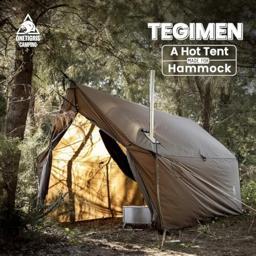 OneTigris TEGIMEN Hammock Hot Tent with Stove Jack | 70D Ripstop Nylon