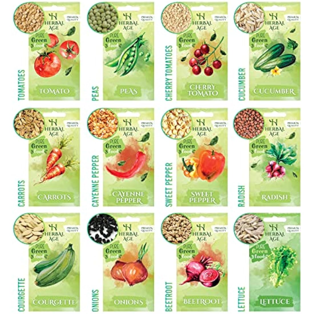 Grow Your Own Vegetable Seeds Box - 12 Variety Heirloom Kit
