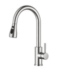 FORIOUS Kitchen Mixer Tap | Stainless Steel High Arc Pull Down Faucet
