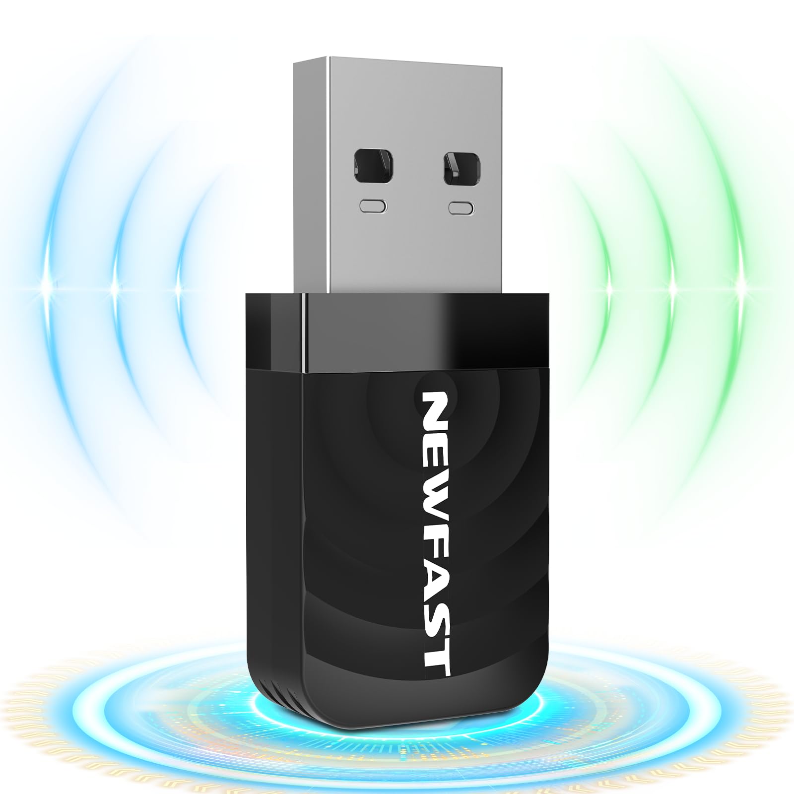 NEWFAST 1300Mbps USB 3.0 WiFi Adapter | Dual Band 2.4/5GHz Dongle