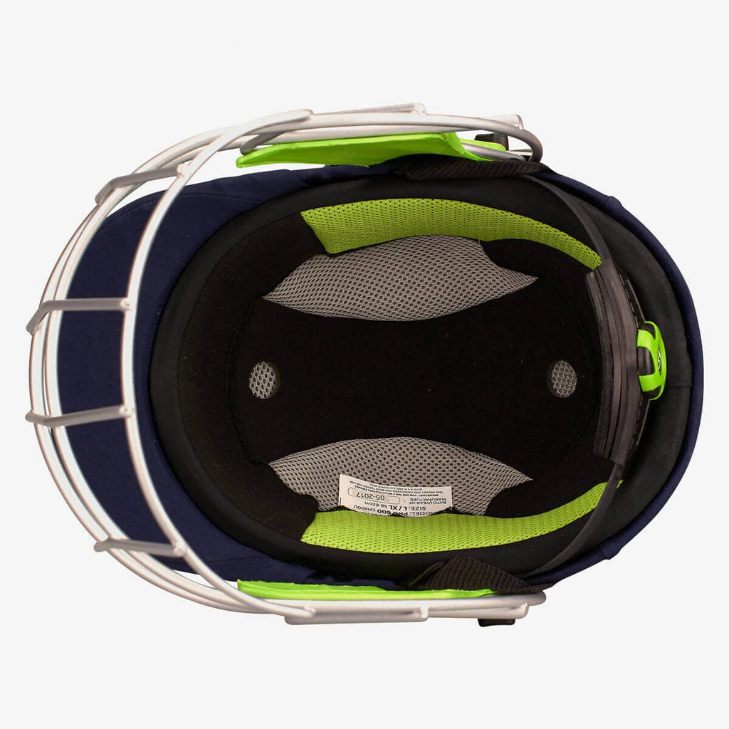 Kookaburra Pro 600 Cricket Helmet – Navy Steel Faceguard – L/XL